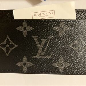 Black And Grey L.V. Monogram Wallet